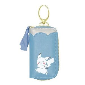 BNWT Japan Pokemon Center Pikachu Zippered Key Case Holder